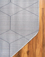 Unique Loom Trellis Frieze Collection Area Rug - Geometric (5' Octagon, Ivory/ Gray)