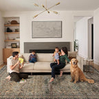 Area Rug Non Slip Machine Washable Ultra Soft Living Room/Bedroom/Kitchen/Outdoor/Classroom Vintage Brown, 8'×10'