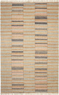 Dash & Albert Ravel Stripe Blue Handwoven Wool Rug, 8.5 X 11.5 Feet, Blue Geometric Pattern