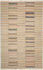 Dash & Albert Ravel Stripe Blue Handwoven Wool Rug, 8.5 X 11.5 Feet, Blue Geometric Pattern