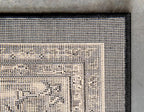 Unique Loom Sialk Hill Collection Area Rug - Washington (9' 10" x 13' 1" Rectangle Black/Gray)