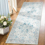 COMSLE Boho Runner Rug, 2' x 6' Washable Area Rugs for Hallway Faux Wool Small Distressed Indoor Door Mat Non-Slip Laundry Room Kitchen Carpet for Entryway Bedroom Khaki Green