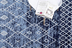Furnish my Place Trellis Pattern Rug - 5 ft. x 8 ft, Navy, Bohemian Rug with Transitional Design
