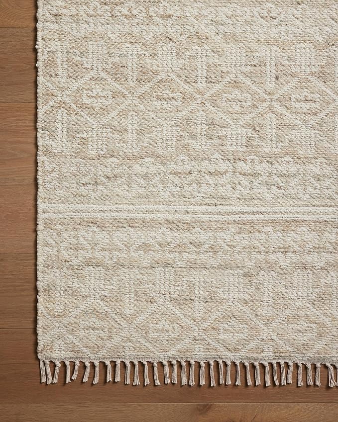 Loloi Angela Rose Rivers Collection RIV-03 Sand/Ivory 5'-0" x 7'-6" Reversible Area Rug