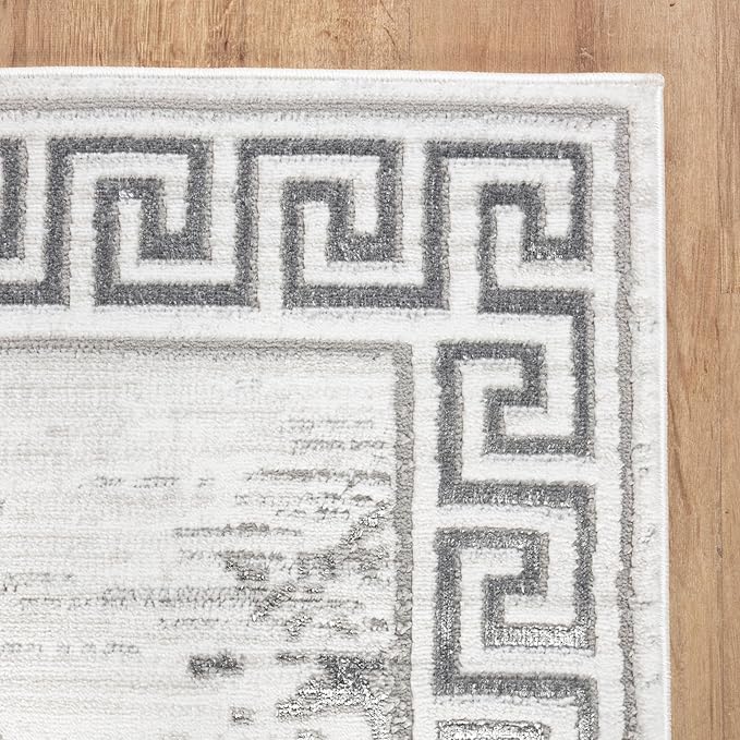 GLORY RUGS Area Rugs Marble 4x5 Cream Gray Carpet Modern Abstract Rug Living Room Dining Bedroom Rug