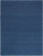 SAFAVIEH Area Rug 9x12 - Natura Collection - Large - Navy & Blue, Handmade Wool Blend, Textured Design, Ideal for Living Room, Bedroom, Dining Space (NAT620M)