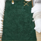 Andency Emerald Green Soft Area Rugs for Living Room Bedroom, 5x8 Fluffy Shaggy Bedside Rug, Non-Slip Large Shag Fuzzy Plush Carpets for Bedroom Kids Dorm Nursery Home Decor Aesthetic