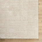 Livabliss x Our PNW Home Cascade Minimalist Striped Area Rug, 10' x 14', Light Brown