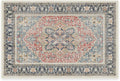 RUGGABLE Washable Vintage Area Rug – Kamran Cayenne Red 2x3, Stain-Resistant, Non-Slip – Small Machine Washable Rugs for Living Room, Bedroom, Hallway, Entryway & Bathroom–with Cushioned Pad