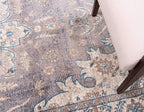 Unique Loom Salzburg Collection Classic Traditional Design Oriental Inspired Border Area Rug (7' 0 x 10' 0 Rectangular, Gray/Beige)