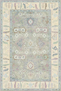 Kuden 10x14 Large Area Rug, Machine Washable Area Rug with Non-Slip Backing, Vintage Style, Soft, Easy Clean, Low Pile Rug for Living Room, Bedroom, Dining Room