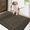 COSY HOMEER-Door-Mat,Dirt Trapper Entryway Rugs 24"x36" Non Slip Washable Entrance Mats,Absorbent Welcome Mat,Low Profile Dog Door Mats for Front Back Doomats and Wet Shoes,Brown