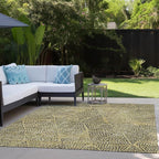 Addison Rugs Chantille ACN591 Gold 8' x 10' Indoor Outdoor Area Rug, Easy Clean, Machine Washable, Non Shedding, Bedroom, Living Room, Dining Room, Kitchen, Patio Rug