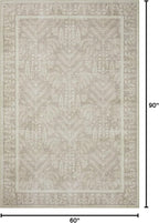 Loloi Rifle Paper Co. Maison Collection MAO-02 Bough Natural 5'-0" x 7'-6", .19" Pile Height, Area Rug