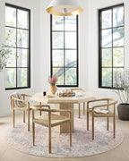 Loloi Skye Collection SKY-01 Blush/Grey 8'-0" x 8'-0" Round Area Rug
