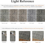 Vintage Area Rug 4x5 Grey Brown Entryway Office Washable Carpet Non Slip Bedroom Indoor Living Room Door Mat Low Pile Traditional Distressed Retro Accent Rug for Dining Room Bathroom Kitchen