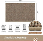 BEQHAUSE 20"x32" Entryway Rug Indoor Door Mat Non-Slip Washable, Hallway Rugs Absorbent & Stain Resist Hall Carpet Runner Rugs for Entryway, Front Door Floor Mats Laundry Room Rugs for Entry, Taupe
