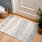 Rugshop Geometric Boho Perfect for high Traffic Areas of Your Living Room,Bedroom,Home Office,Kitchen Area Rug 2'7" x 4' Gray