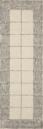 Loloi Chris Loves Julia Francis Collection FRA-02 Cream/Black 3'-6" x 5'-6" Accent Rug