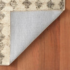 Dash & Albert Izzy Grey Machine Washable Rug, 6 X 9 Feet, Grey Graphic Pattern
