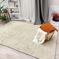 Alfa Rich 3x10 Sand Beige Washable Area Rugs for Living Room Hallway Kitchen Cotton Runner Decor Rug
