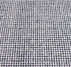 Hand-Tufted 100% Wool Pile Area Rug – Geometric Textured Grid Check Pattern – Thick and Durable Floor Carpet for Bedroom, Living Room, Kids Room, and Dining Area (Charcoal Gray, 7' Round)