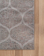 Rugs.com Lattice Frieze Collection Rug – 10' x 14' Blue Multi Medium Rug Perfect for Living Rooms, Large Dining Rooms, Open Floorplans