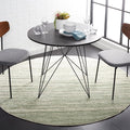 SAFAVIEH Adirondack Collection Area Rug - 3' Round, Sage & Ivory, Modern Ombre Design, Non Shedding & Easy to Clean, Ideal for Living Room, Bedroom, Office, Dining Space (ADR113X)