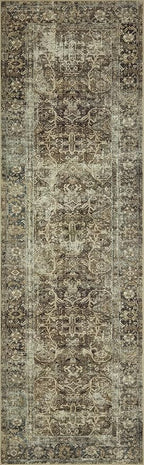Loloi Magnolia Home by Joanna Gaines Sinclair Collection SIN-01 Pebble/Taupe 2'-0" x 5'-0", .25" Pile Height, Machine Washable, Accent Rug