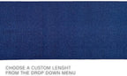 Custom Made Runner Rug Low Pile with Rubber Backing for Kitchen Foyer Hallway Entry Choose Your Length Size 26 Inch Wide Solid and Plain Dark Blue Color (32 feet x 26 inch)