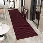 Ottomanson 2' x 12' Hallway Runner with Scraper Pile - Extra Durable Non-Slip Rug Mat for Indoor & Outdoor Use - Ideal for Kitchen, Entryway, Patio & Garage - High-Traffic Carpet, Red