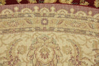 Unique Loom Voyage Collection Traditional Oriental Classic Intricate Design Area Rug (8' 0 x 8' 0 Round, Red/Gold)