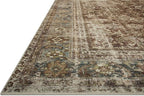Loloi Magnolia Home by Joanna Gaines Sinclair Collection SIN-01 Rust/Lagoon 2'-3" x 3'-9", .25" Pile Height, Machine Washable, Accent Rug