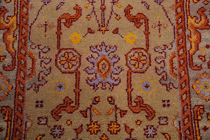 Transitional Collection 5' 2'' X 3' 1'' Rug Rug, All-Over 100% Wool Carpet for Home Décor, Foyer and Hallway
