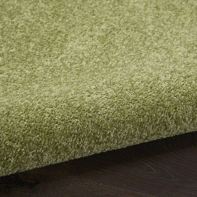 Nourison Home Nourison Essentials Green 4' x 6' Area Rug - Easy Clean, Non Shedding, Bed Room, Living Room, Dining Room, Kitchen (4' x 6')