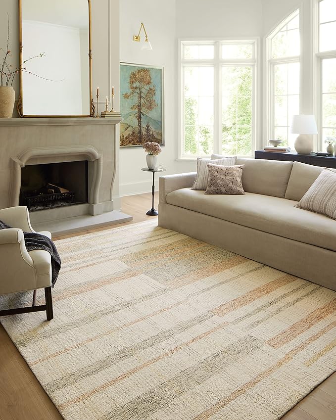 Loloi Chris Loves Julia Chris Collection CHR-04 Natural/Multi 2'-6'' x 9'-9'', .50" Pile Height, Runner Rug