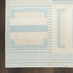 Nourison Home Nordic Ivory Blue 8' x 10' Area Rug - Easy Clean, Non Shedding, Bed Room, Living Room, Dining Room, Kitchen (8' x 10')