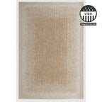FH Home Outdoor Area Rug - Waterproof Easy to Clean Stain Resistant - Patio Indoor Outdoor Porch Deck Balcony Entryway - Ombre Modern - Dhruva - Beige - 7ft 8in x 9ft 8in