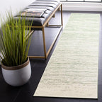SAFAVIEH Adirondack Collection Runner Rug - 2'6" x 6' Runner, Sage & Ivory, Modern Ombre Design, Non Shedding & Easy to Clean, Ideal for Hallway, Foyer, Kitchen, Entryway, Bedroom (ADR113X)