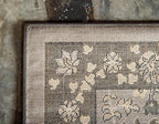 Unique Loom Espahan Collection Area Rug - Cape Cod (9'x 12' Rectangle, Dark Gray/ Black)