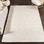 Nuloom Penelope Off-White/Ivory, 6' x 9', Hand-Braided, Wool & Cotton, Textured and Dense, High Traffic, Stain Resistant, Easy Clean, Durable Area Rug for Bedroom, Living Room, Dining, Entryway