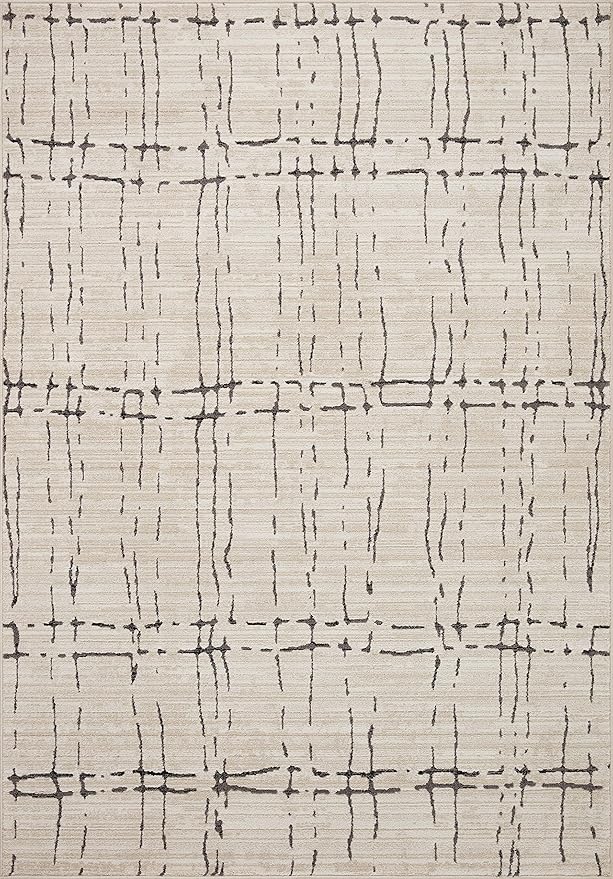 Loloi Darby Collection DAR-06 Sand/Dk. Grey 2'-7" x 10'-0" Runner Rug