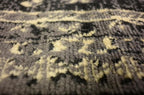 Unique Loom Taftan Collection Border Geometric Tribal Inspired Design Area Rug (2' 7 x 10' 0 Runner, Black/ Gray)