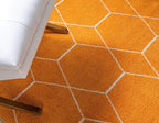 Unique Loom Trellis Frieze Collection Area Rug - Geometric (6' 1" x 9', Orange/ Ivory)
