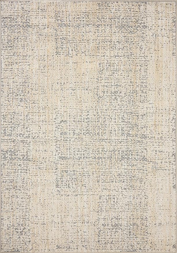 Loloi Amber Lewis Bexley Collection BEX-03 Natural/Slate 2'-7" x 12'-0" Runner Rug Neutral, Textured, Living, Bedroom, Dining, Carpet