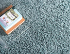 Unique Loom Solid Shag Collection Area Rug (10' x 13' 1" Rectangle Light Slate Blue)