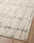 Loloi Darby Collection DAR-06 Sand/Dk. Grey 5'-3" x 7'-6" Area Rug
