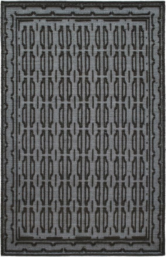 Dash and Albert Campbell Iron Handwoven Wool Rug, Runner-2.5 X 8 Feet, Neutral/Grey Geometric Pattern - Premium Luxury Hotel Quality Soft Breathable Hypoallergenic Machine Washable Easy Care All