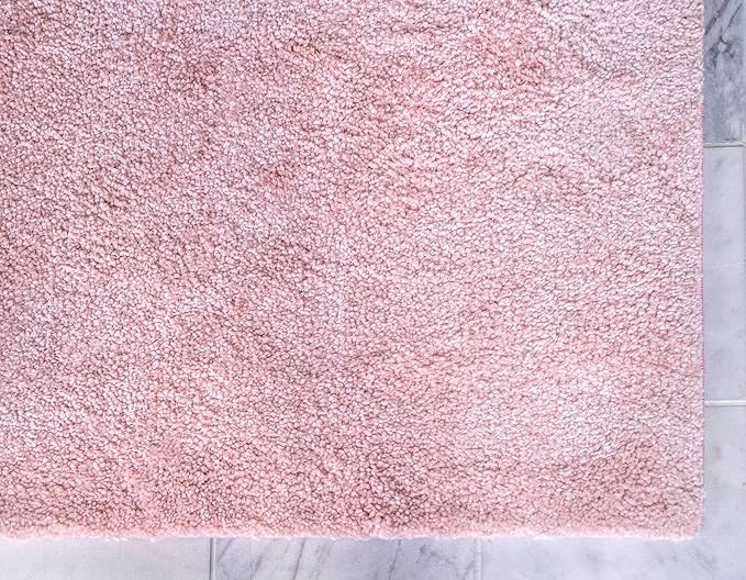 Unique Loom Solo Collection Area Rug - Calabasas (10' x 13' Rectangle, Pink)