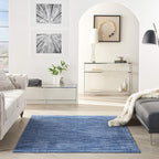 Nourison Home Nourison Essentials Navy Blue 6' x 9' Area Rug - Easy Clean, Non Shedding, Bed Room, Living Room, Dining Room, Kitchen (6' x 9')